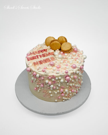 Cascading Pearl Birthday Cake