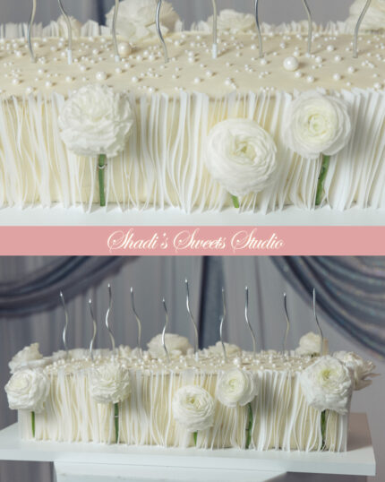 Fringed Elegance Cake